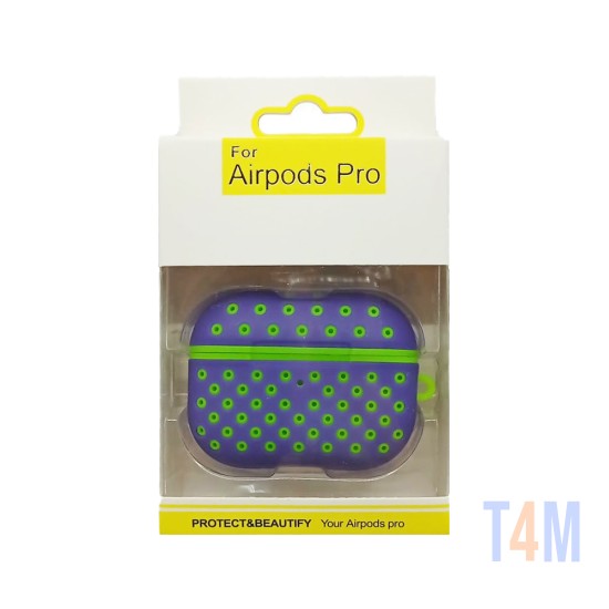 FASHION DESIGN CASE FOR APPLE AIRPODS PRO PURPLE GREEN